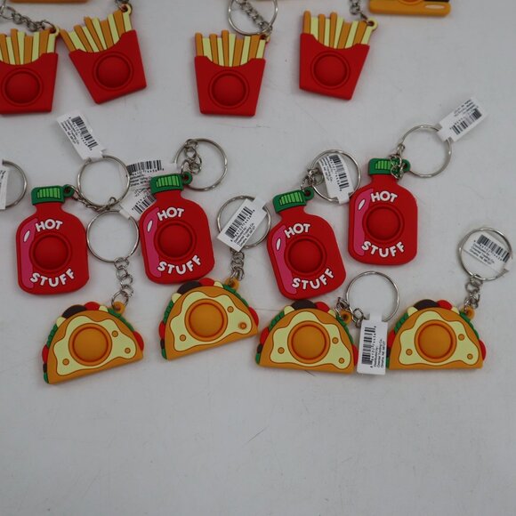 Oriental Trading Co. Mini Food Popits Keychain 32 Pcs Quirky Party Collectibles - Picture 6 of 8